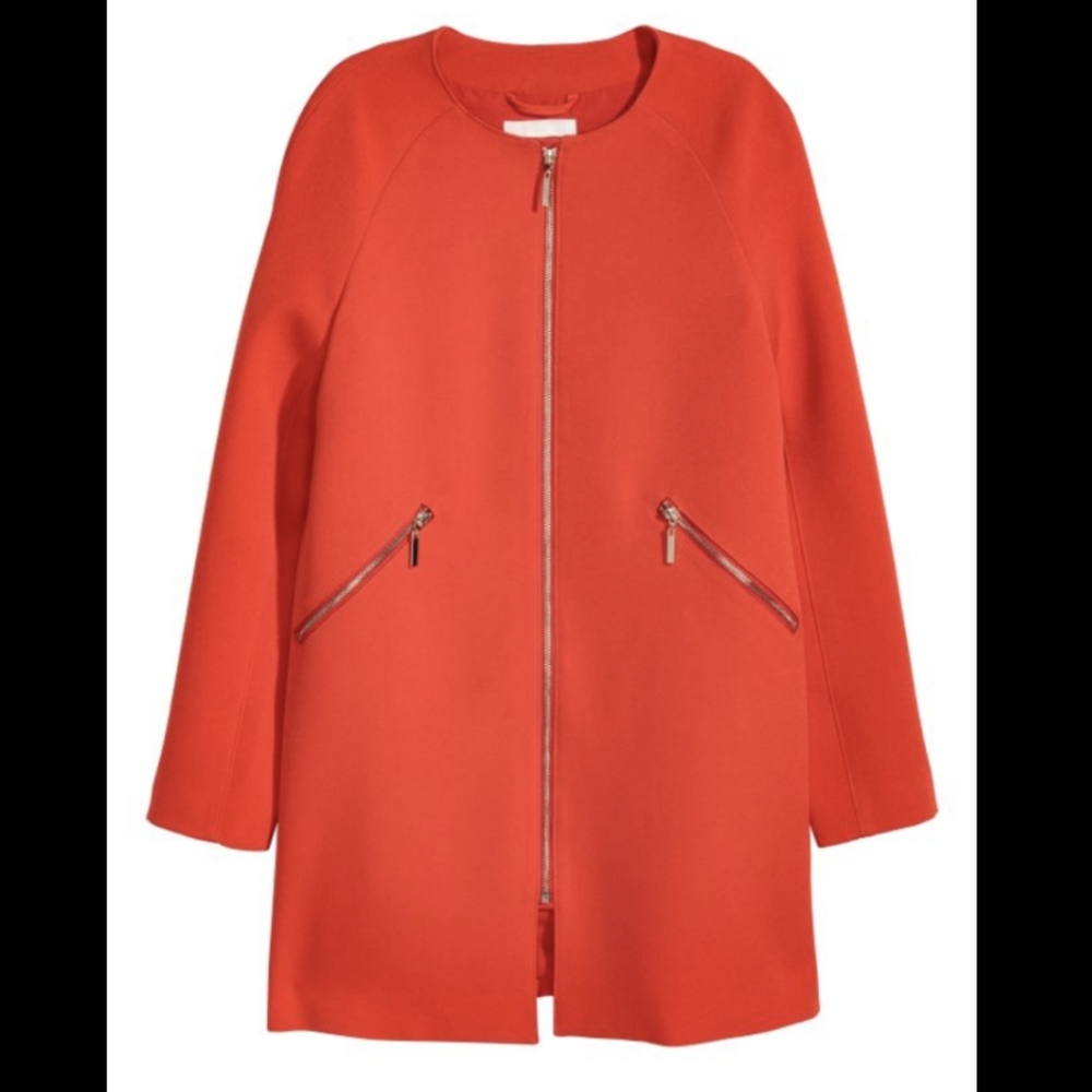 H&M Coat Orange Size 8